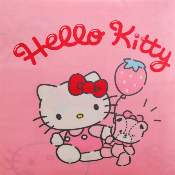 91家纺网 家纺一手货源 找家纺 照世家纺 2024新款三丽鸥印花抱枕被（控价59、82、109、139） 凯蒂猫