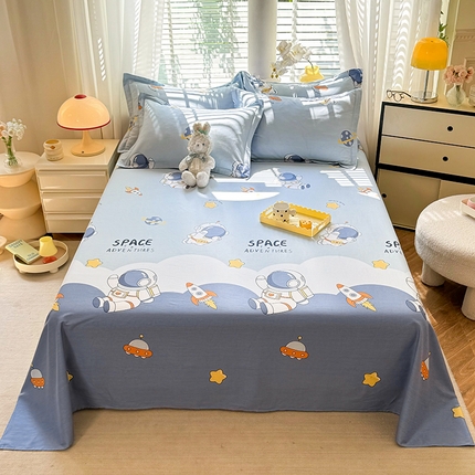 91家纺网 家纺一手货源 找家纺 （总）棉立方家纺 2024年6月新出款式全棉印花四件套单品系列-床单