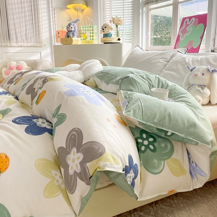 91家纺网 家纺一手货源 找家纺 （总）棉立方家纺 2024年6月新出款式全棉印花四件套单品系列-被套