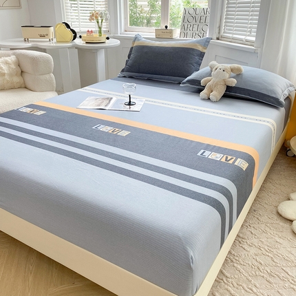 91家纺网 家纺一手货源 找家纺 （总）棉立方家纺 2024新款全棉喷气印花四件套单品系列-床笠