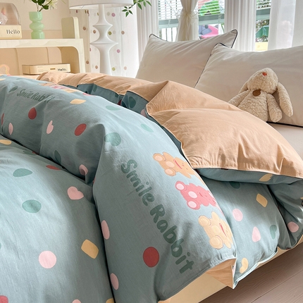 91家纺网 家纺一手货源 找家纺 （总）棉立方家纺 2024新款全棉喷气印花四件套单品系列-被套