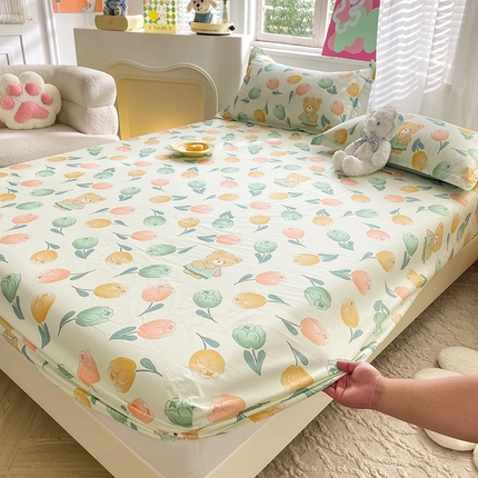 91家纺网 家纺一手货源 找家纺 （总）棉立方家纺 2023新款全棉时尚印花单品套件系列-单独床笠