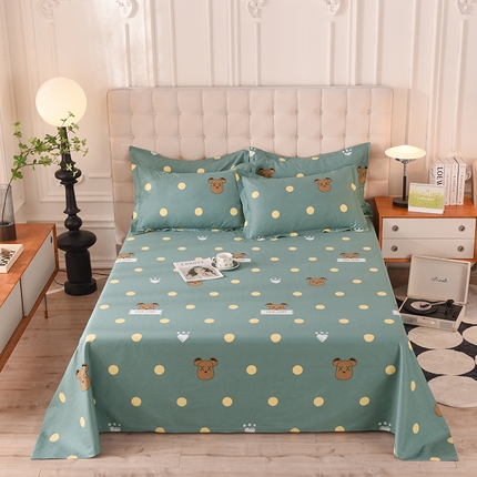 91家纺网 家纺一手货源 找家纺 （总）棉立方家纺 2024新款全棉喷气印花四件套单品系列-床单