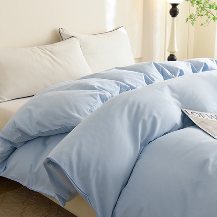 91家纺网 家纺一手货源 找家纺 （总）棉立方家纺 2023新款亲肤全棉纯色单品套件系列-单独被套