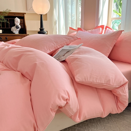 91家纺网 家纺一手货源 找家纺 （总）棉立方家纺 2023新款亲肤全棉纯色单品套件系列-四件套