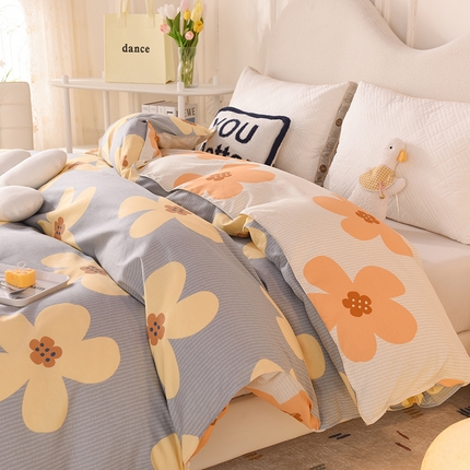 91家纺网 家纺一手货源 找家纺 （总）棉立方家纺 2024新款全棉喷气印花四件套单品系列-被套