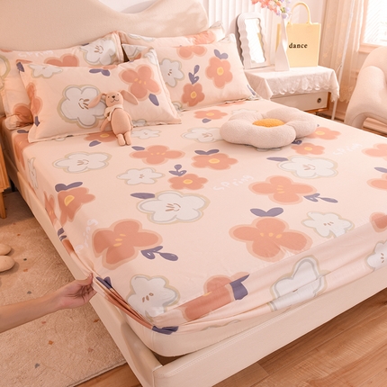 91家纺网 家纺一手货源 找家纺 （总）棉立方家纺 2024年6月新出款式全棉印花四件套单品系列-床笠