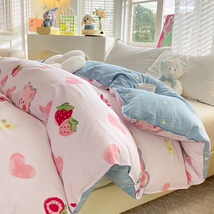 91家纺网 家纺一手货源 找家纺 （总）棉立方家纺 2024新款全棉喷气印花四件套单品系列-被套