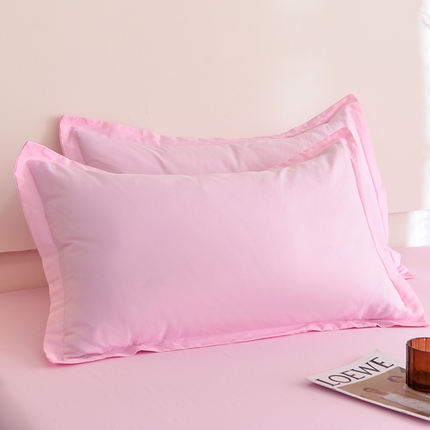 91家纺网 家纺一手货源 找家纺 （总）棉立方家纺 2023新款亲肤全棉纯色单品套件系列-单独枕套