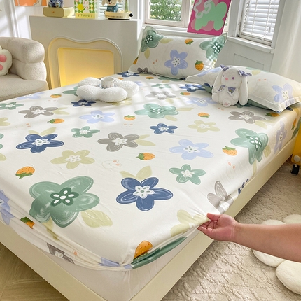 91家纺网 家纺一手货源 找家纺 （总）棉立方家纺 2024年6月新出款式全棉印花四件套单品系列-床笠