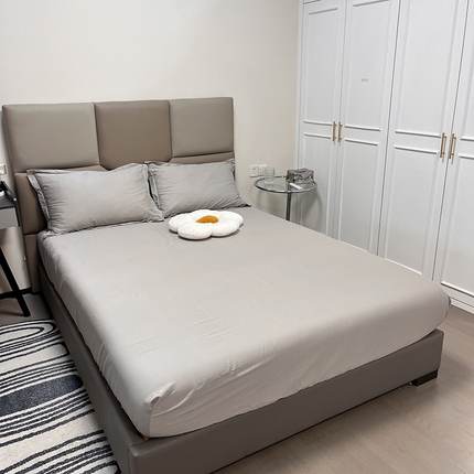 91家纺网 家纺一手货源 找家纺 （总）棉立方家纺 2024新款全棉纯色床笠买家秀