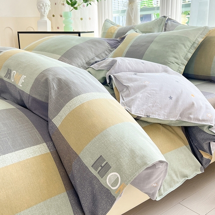 91家纺网 家纺一手货源 找家纺 （总）棉立方家纺 2024新款全棉喷气印花四件套单品系列-四件套