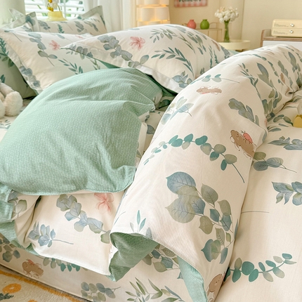 91家纺网 家纺一手货源 找家纺 （总）棉立方家纺 2024年6月新出款式全棉印花四件套单品系列-四件套