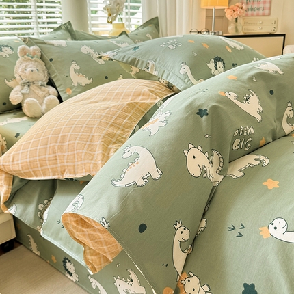 91家纺网 家纺一手货源 找家纺 （总）棉立方家纺 2024年6月新出款式全棉印花四件套单品系列-四件套