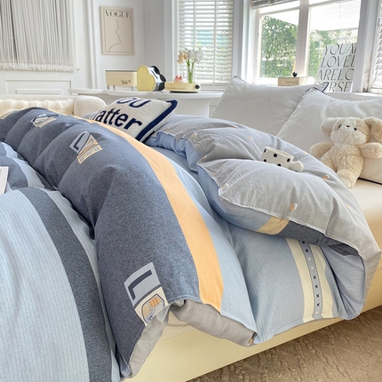 91家纺网 家纺一手货源 找家纺 （总）棉立方家纺 2024新款全棉喷气印花四件套单品系列-被套