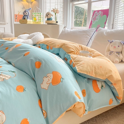 91家纺网 家纺一手货源 找家纺 （总）棉立方家纺 2023新款全棉时尚印花单品套件系列-单独被套