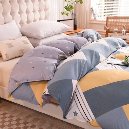 91家纺网 家纺一手货源 找家纺 （总）棉立方家纺 2024新款全棉喷气印花四件套单品系列-被套