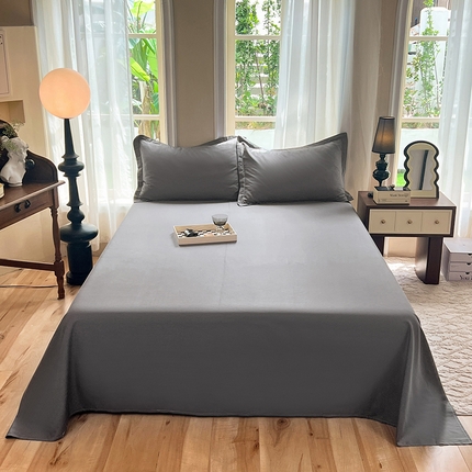 91家纺网 家纺一手货源 找家纺 （总）棉立方家纺 2023新款亲肤全棉纯色单品套件系列-单独床单