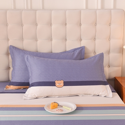 91家纺网 家纺一手货源 找家纺 （总）棉立方家纺 2024新款全棉喷气印花四件套单品系列-枕套