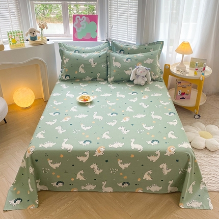 91家纺网 家纺一手货源 找家纺 （总）棉立方家纺 2023新款全棉时尚印花单品套件系列-单独床单