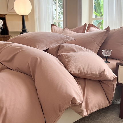 91家纺网 家纺一手货源 找家纺 （总）棉立方家纺 2023新款亲肤全棉纯色单品套件系列-四件套