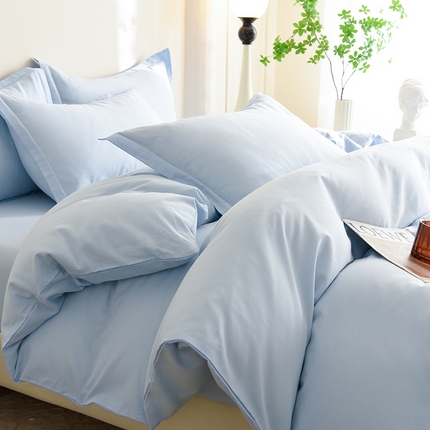 91家纺网 家纺一手货源 找家纺 （总）棉立方家纺 2023新款亲肤全棉纯色单品套件系列-四件套