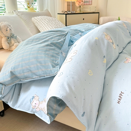 91家纺网 家纺一手货源 找家纺 （总）棉立方家纺 2024年6月新出款式全棉印花四件套单品系列-被套