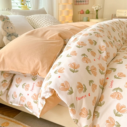 91家纺网 家纺一手货源 找家纺 （总）棉立方家纺 2024年6月新出款式全棉印花四件套单品系列-被套