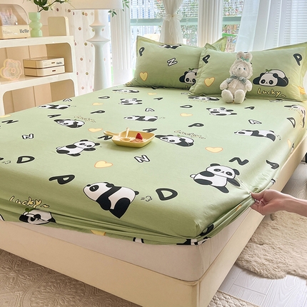 91家纺网 家纺一手货源 找家纺 （总）棉立方家纺 2024年6月新出款式全棉印花四件套单品系列-床笠