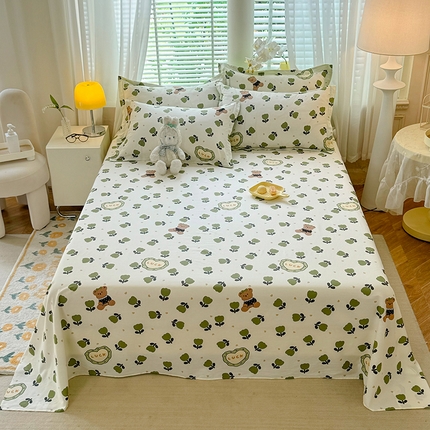 91家纺网 家纺一手货源 找家纺 （总）棉立方家纺 2024年6月新出款式全棉印花四件套单品系列-床单