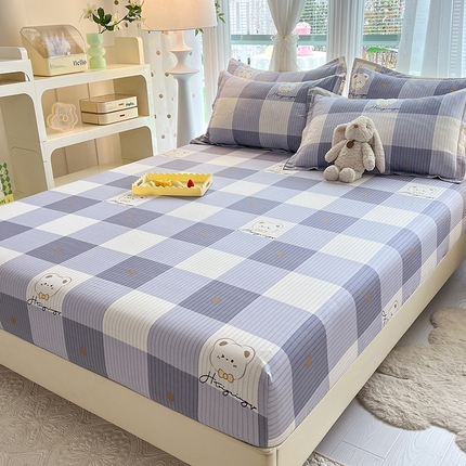 91家纺网 家纺一手货源 找家纺 （总）棉立方家纺 2024新款全棉喷气印花四件套单品系列-床笠