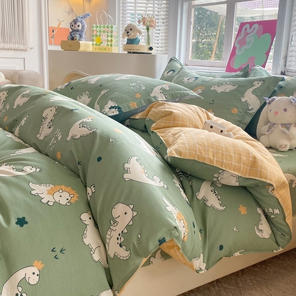 91家纺网 家纺一手货源 找家纺 （总）棉立方家纺 2024新款全棉喷气印花四件套单品系列-四件套