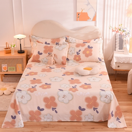 91家纺网 家纺一手货源 找家纺 （总）棉立方家纺 2024新款全棉喷气印花四件套单品系列-床单