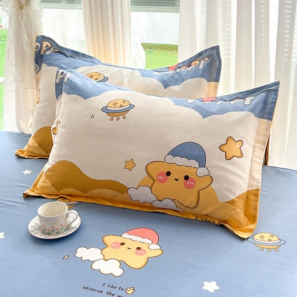 91家纺网 家纺一手货源 找家纺 （总）棉立方家纺 2024年6月新出款式全棉印花四件套单品系列-枕套