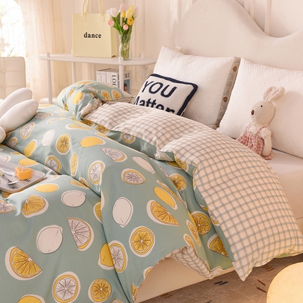 91家纺网 家纺一手货源 找家纺 （总）棉立方家纺 2024新款全棉喷气印花四件套单品系列-被套