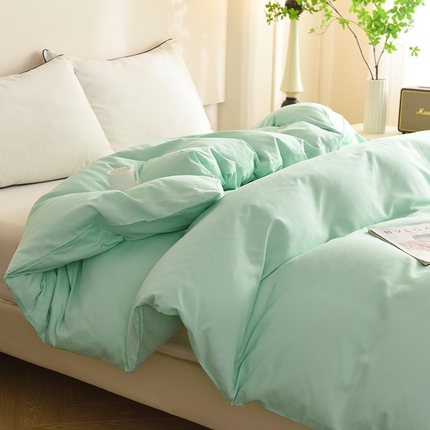 91家纺网 家纺一手货源 找家纺 （总）棉立方家纺 2023新款亲肤全棉纯色单品套件系列-单独被套