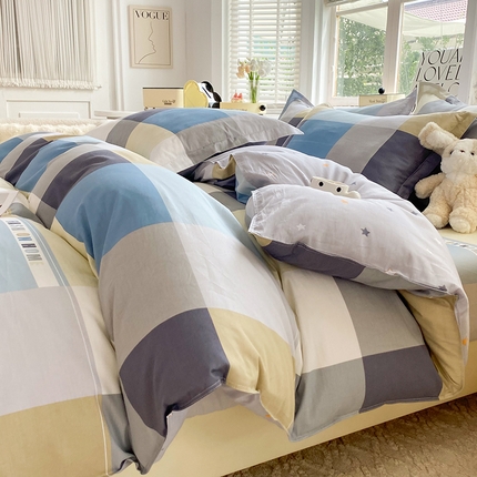 91家纺网 家纺一手货源 找家纺 （总）棉立方家纺 2023新款全棉时尚印花单品套件系列-四件套