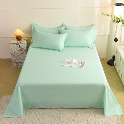 91家纺网 家纺一手货源 找家纺 （总）棉立方家纺 2023新款亲肤全棉纯色单品套件系列-单独床单