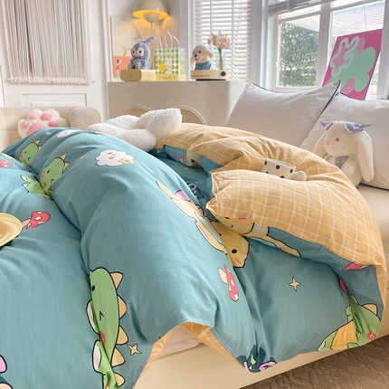 91家纺网 家纺一手货源 找家纺 （总）棉立方家纺 2024新款全棉喷气印花四件套单品系列-被套