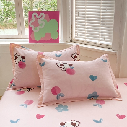 91家纺网 家纺一手货源 找家纺 （总）棉立方家纺 2023新款全棉时尚印花单品套件系列-单独枕套