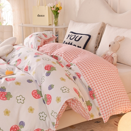 91家纺网 家纺一手货源 找家纺 （总）棉立方家纺 2024新款全棉喷气印花四件套单品系列-被套