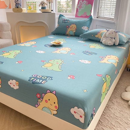 91家纺网 家纺一手货源 找家纺 （总）棉立方家纺 2024新款全棉喷气印花四件套单品系列-床笠