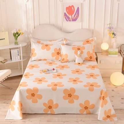 91家纺网 家纺一手货源 找家纺 （总）棉立方家纺 2024新款全棉喷气印花四件套单品系列-床单