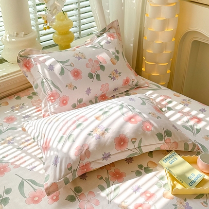 91家纺网 家纺一手货源 找家纺 （总）棉立方家纺 2024年6月新出款式全棉印花四件套单品系列-枕套