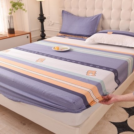 91家纺网 家纺一手货源 找家纺 （总）棉立方家纺 2024年6月新出款式全棉印花四件套单品系列-床笠