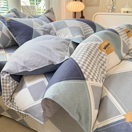 91家纺网 家纺一手货源 找家纺 （总）棉立方家纺 2024年6月新出款式全棉印花四件套单品系列-四件套