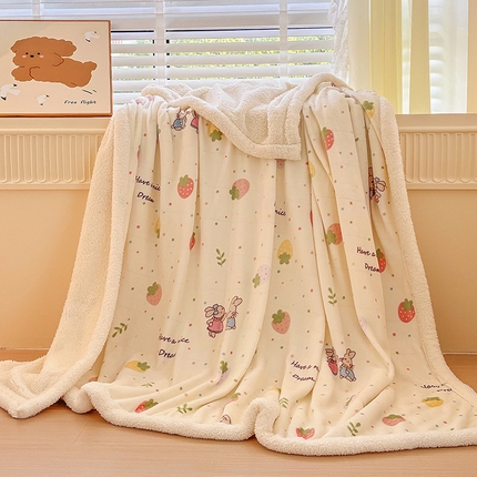 91家纺网 家纺一手货源 找家纺 （总）悦织湾家纺 2025秋冬新款高克重加厚羊羔绒毛毯毯子跨境专供外贸出口电商直播热播款