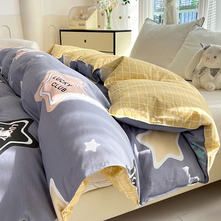 91家纺网 家纺一手货源 找家纺 （总）棉立方家纺 2024新款全棉喷气印花四件套单品系列-被套