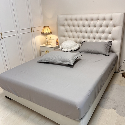 91家纺网 家纺一手货源 找家纺 （总）棉立方家纺 2024新款全棉纯色床笠买家秀