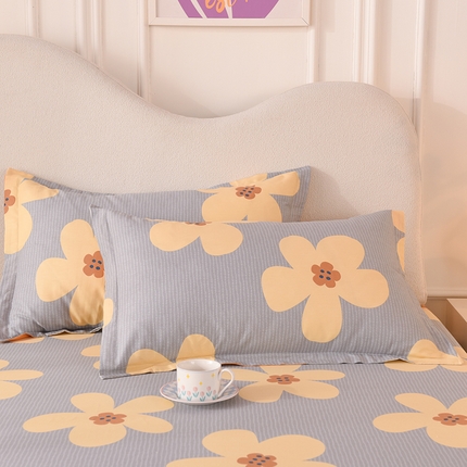 91家纺网 家纺一手货源 找家纺 （总）棉立方家纺 2024新款全棉喷气印花四件套单品系列-枕套